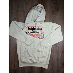 Naruto Ichiraku Ramen Noodle Soup Hoodie Men’s Small 34/36 Anime Sweatshirt